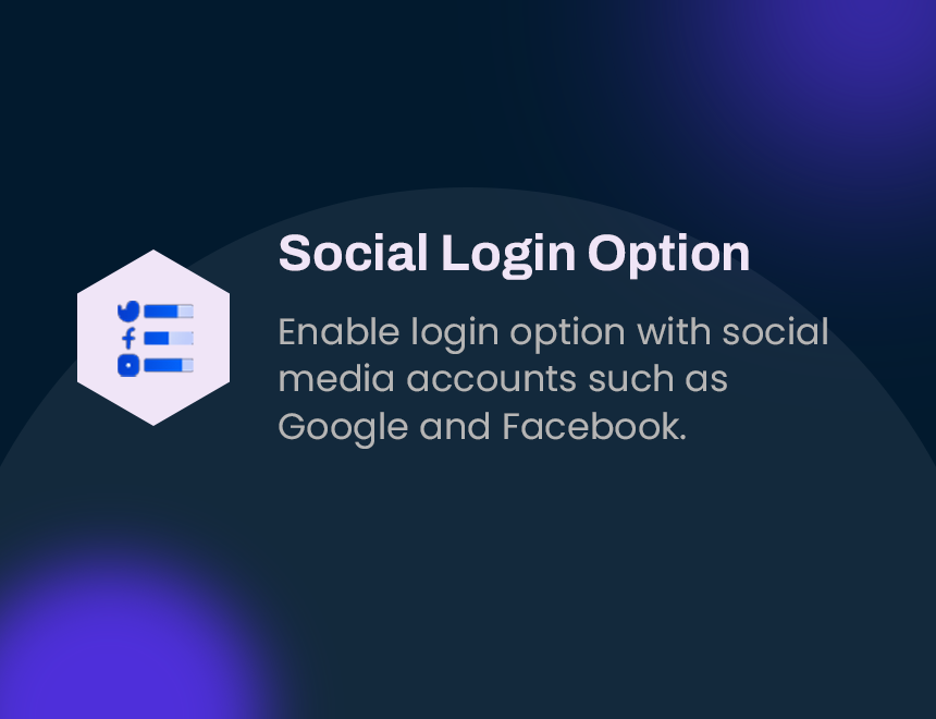 Social Login Option