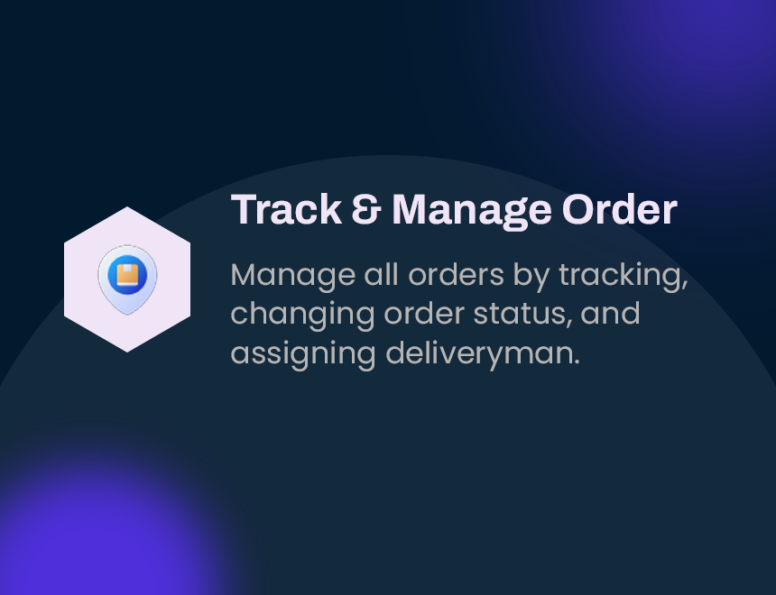 Track & Manage Order